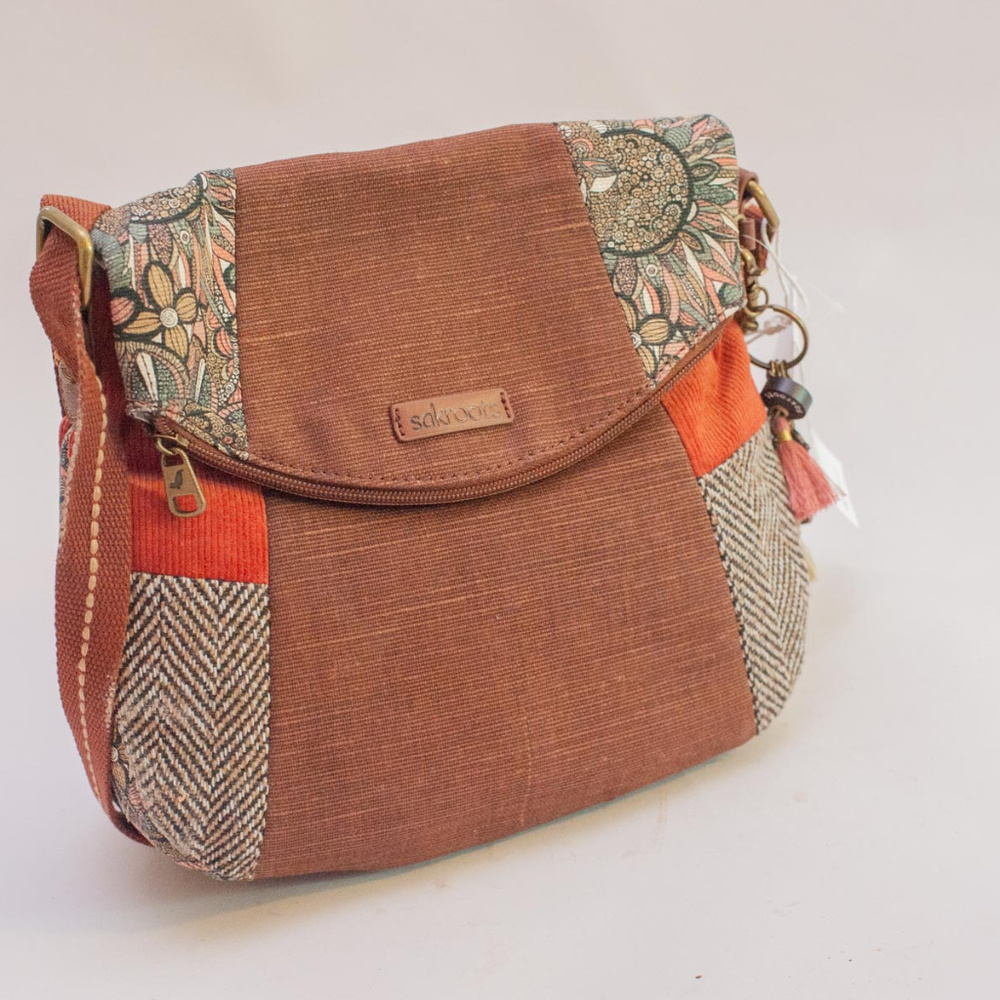 Sakroots Artist Circle Fold Over Crossbody